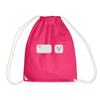 CTRL V Vater Sohn Copy Paste - Turnbeutel - Fuchsia - Vorne