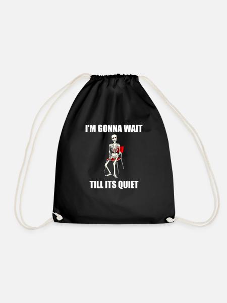 Teacher Teacher Gift Funny - Drawstring Bag - black