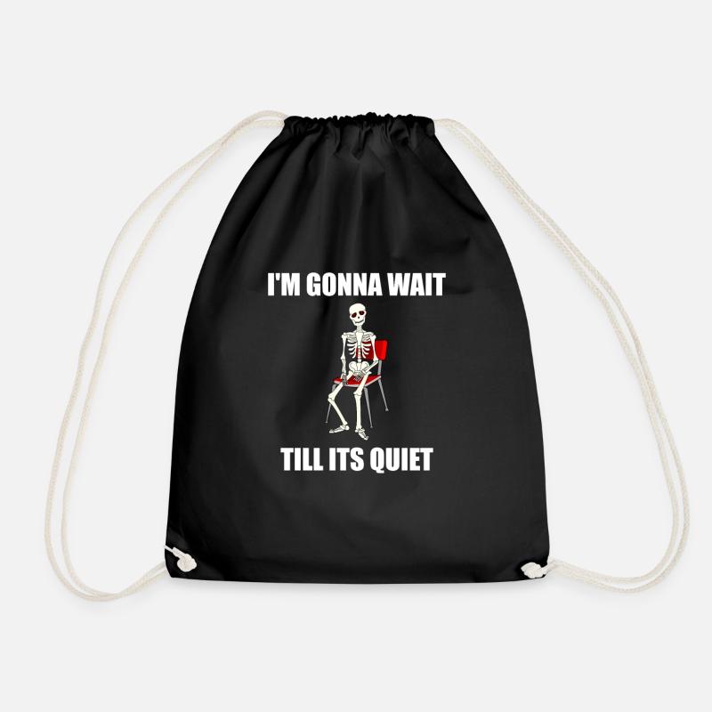 Teacher Teacher Gift Funny - Drawstring Bag - black