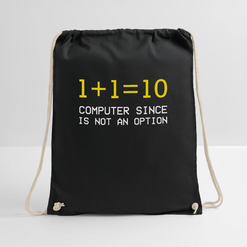 Computer programming Drawstring Bag