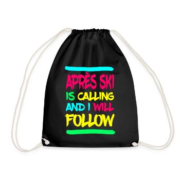 Apres ski - Drawstring Bag - black - Front