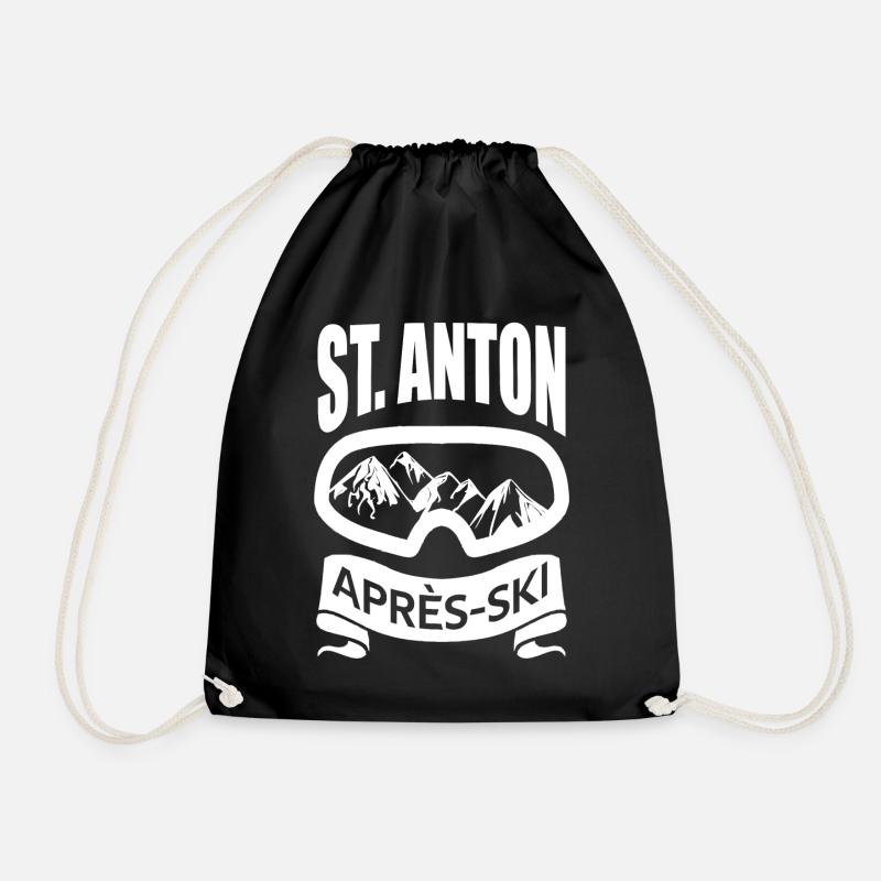St. Anton Apres Ski - Turnbeutel - Schwarz