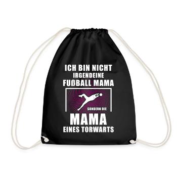 Die Fußball Mama Torhüter Geschenkidee Torwart - Turnbeutel - Schwarz - Vorne