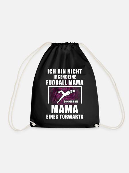 Die Fußball Mama Torhüter Geschenkidee Torwart - Turnbeutel - Schwarz