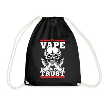 In Vape we trust - Turnbeutel - Schwarz - Vorne