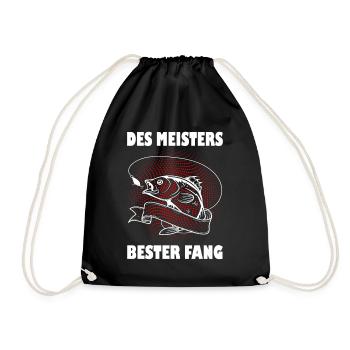 Des Meisters bester Fang Angel Spruch Hobby - Turnbeutel - Schwarz - Vorne