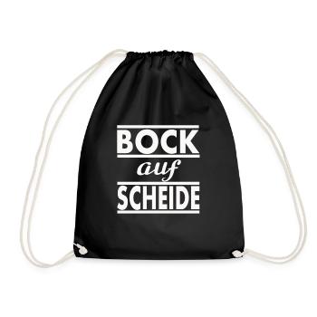 Bock aud Scheide - Turnbeutel - Schwarz - Vorne