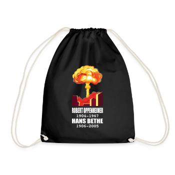 Robert Oppenheimer - Drawstring Bag - black - Front