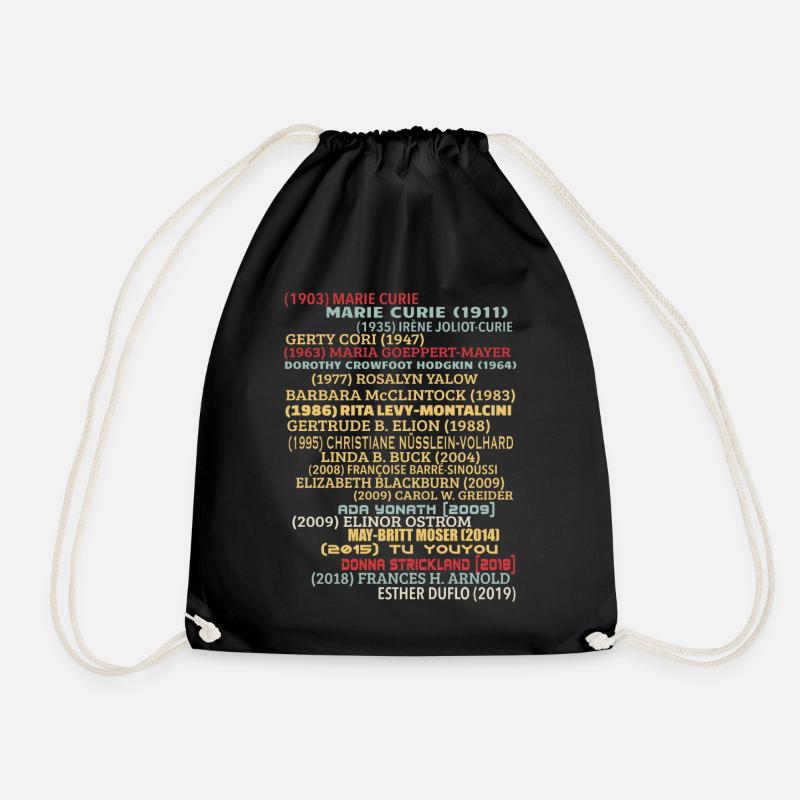 Nobel Prize - Drawstring Bag - black