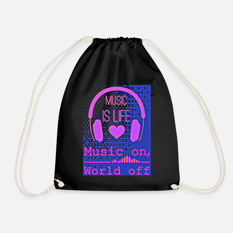 la musique - Sac de sport léger - noir