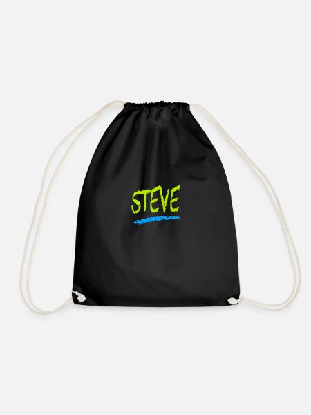 Steve - Drawstring Bag - black