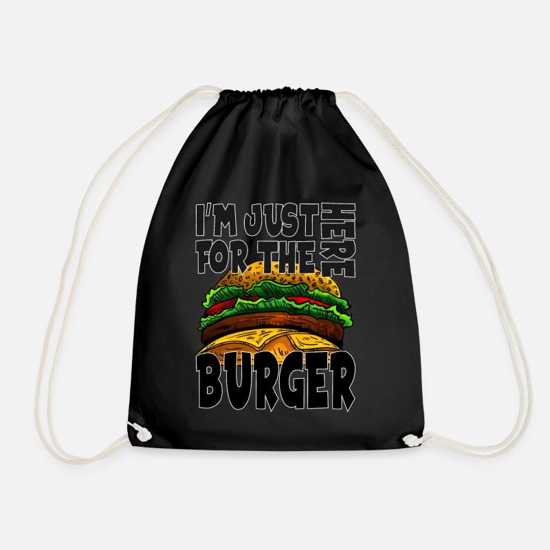 Burger - Turnbeutel - Schwarz