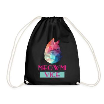 Meowmi Laster - Turnbeutel - Schwarz - Vorne