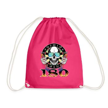 Dart 180 burning arrows - Drawstring Bag - fuchsia - Front