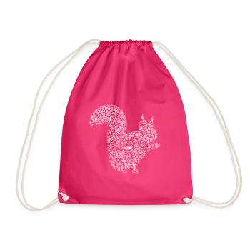 Écureuils De Vélos Animaux - Sac de sport léger - fuchsia - Devant