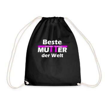 Turniertrottel Beste Mutter Reiten Westernreiten - Turnbeutel - Schwarz - Vorne