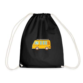 Camper - Drawstring Bag - black - Front