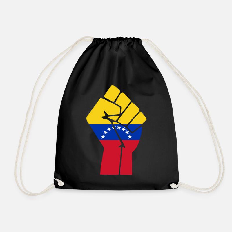 Venezuela Faustflagge - Turnbeutel - Schwarz