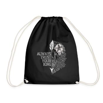 Always Trust Your King Lioness Graphics - Drawstring Bag - black - Front