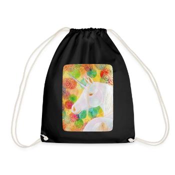 Regenbogen-Einhorn - Sonja Ariel von Staden - Turnbeutel - Schwarz - Vorne