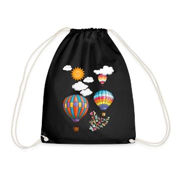 Balloon - Drawstring Bag - black - Front