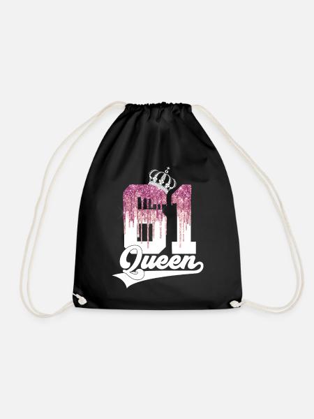 65. GEBURTSTAG 1961 QUEEN 61 - Turnbeutel - Schwarz