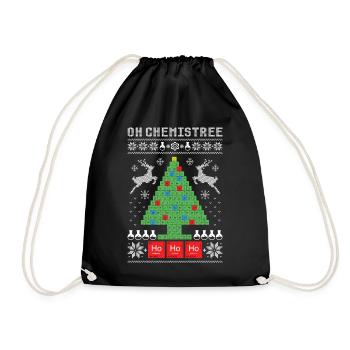 Oh Chemistree Noël moche - Sac de sport léger - noir - Devant