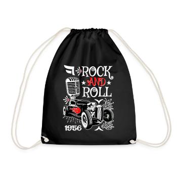Rockabilly Hot Rod Vintage 50s Rockers Voitures - Sac de sport léger - noir - Devant