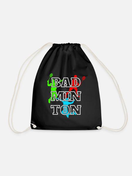 Badminton - Drawstring Bag - black