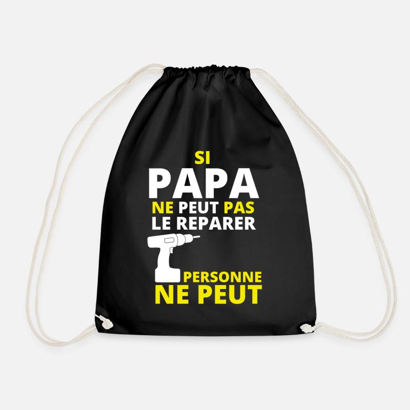 bricoleur, bricoleur, bricolage - Sac de sport léger - noir