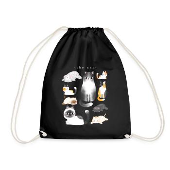 le chat - Sac de sport léger - noir - Devant