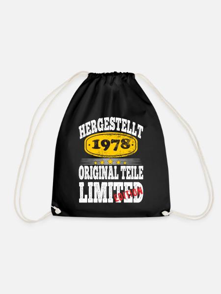 Hergestellt 1978 - Turnbeutel - Schwarz