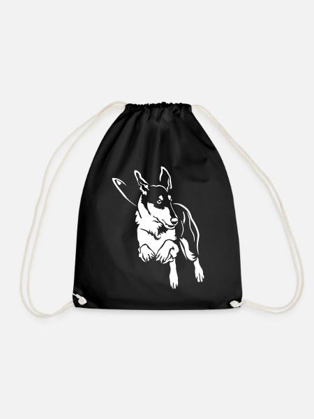 Collie "Black Edition" - Turnbeutel - Schwarz