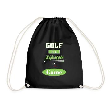 Golf Lifestyle - Turnbeutel - Schwarz - Vorne