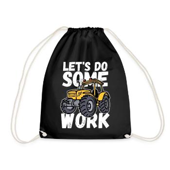 Déclaration de tracteur agricole Tracteur de terrain - Sac de sport léger - noir - Devant
