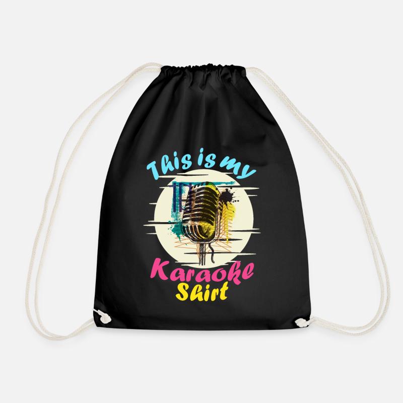 Das ist mein Karaoke Shirt - Turnbeutel - Schwarz