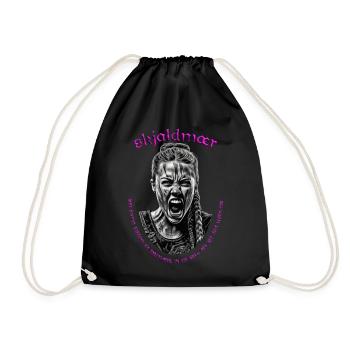 Shieldmaiden - Guerrier viking nordique SW - Sac de sport léger - noir - Devant