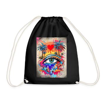 La terre dégouline - Sac de sport léger - noir - Devant