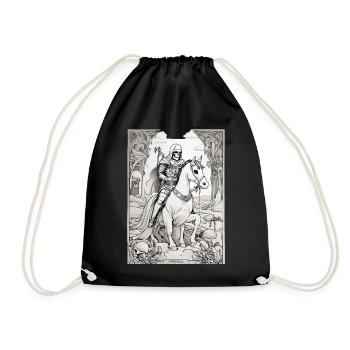 Todesreiter Tarot Illustration - Turnbeutel - Schwarz - Vorne