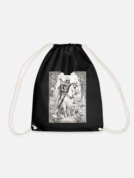Todesreiter Tarot Illustration - Turnbeutel - Schwarz