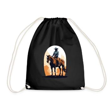 Esthétique Western Cavalier Streetwear - Sac de sport léger - noir - Devant