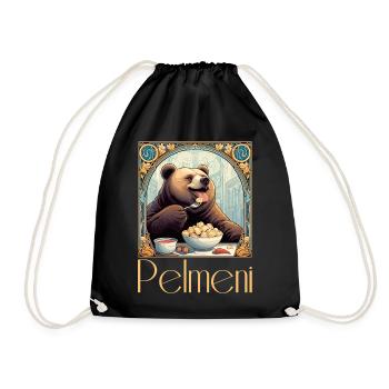 Ours Pelmeni Cadeau Russe - Sac de sport léger - noir - Devant