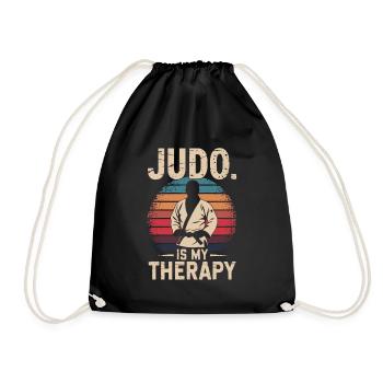 Judo vintage - Turnbeutel - Schwarz - Vorne