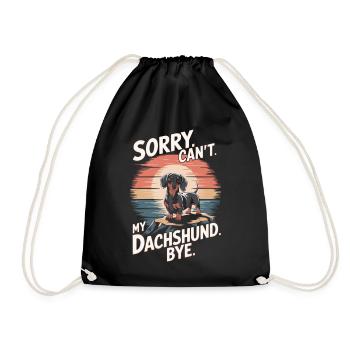 Teckel Dicton Vintage - Sac de sport léger - noir - Devant