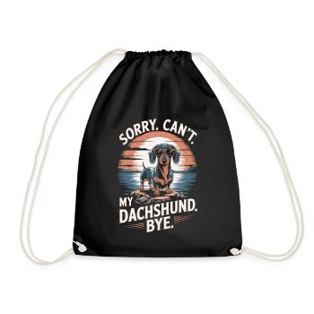 Teckel Dicton Vintage - Sac de sport léger - noir - Devant
