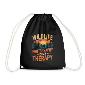 Nature Photography Wildlife Photography Photography - Drawstring Bag - black - Front