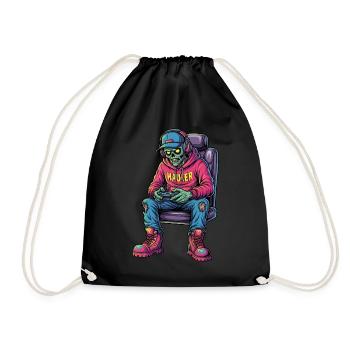 Undead Gamer : Zombie Gamer Trucker - Sac de sport léger - noir - Devant