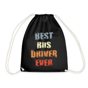 Bester Busfahrer aller Zeiten - Turnbeutel - Schwarz - Vorne