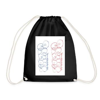 Paris. France. Europe. World. - Drawstring Bag - black - Front