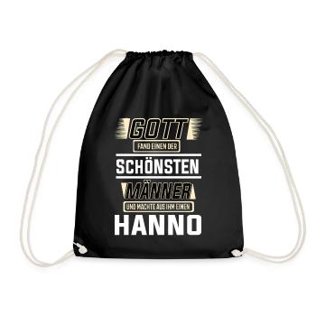 Hanno der schönste Mann von Gott geformt Design - Turnbeutel - Schwarz - Vorne